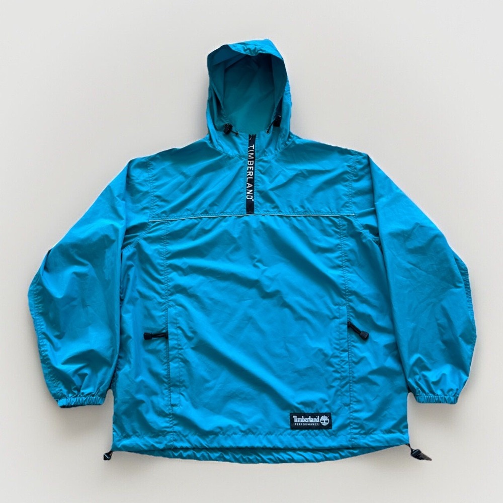 Timberland Jacket Mens M Pullover Windbreaker Anorak Performance Vtg‎ 90s Y2K
